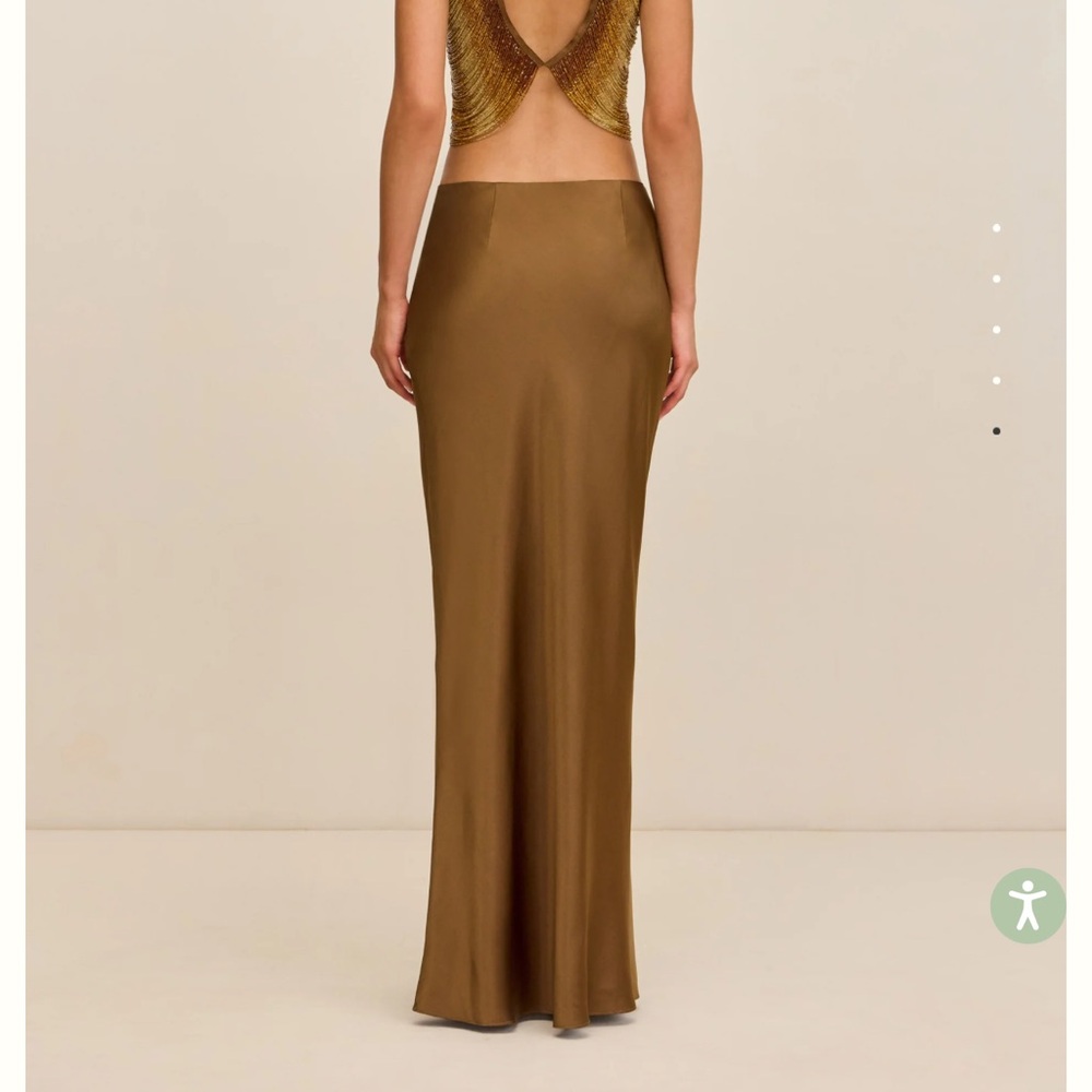 CULT GAIA Chantel Maxi Skirt in bronze / NWT - Picture 5 of 7
